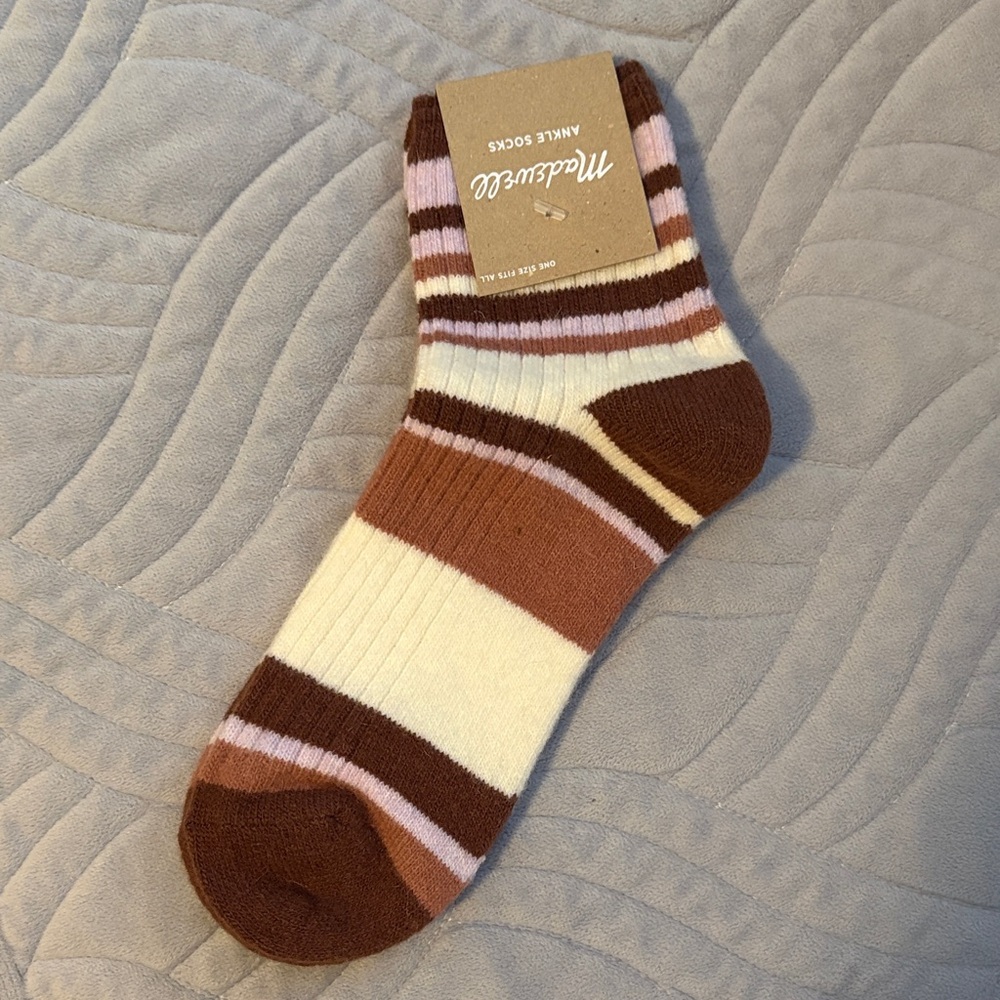 Madewell Women’s Strips Ankle Socks